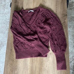 Abercrombie maroon sweater size small